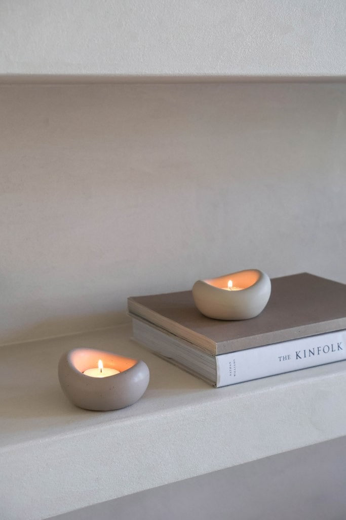 Leeff Tealight holder Tom creme