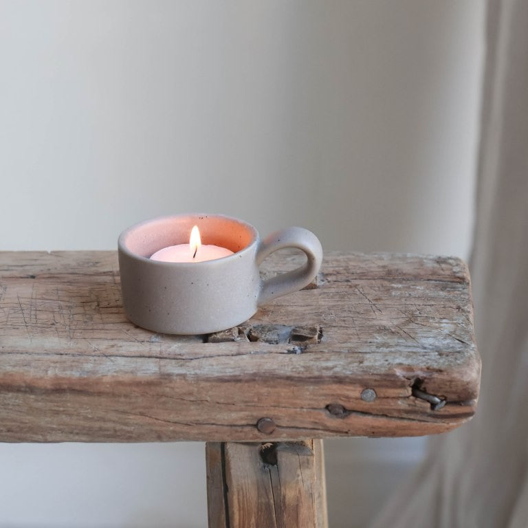 Leeff Tealight holder Tara taupe
