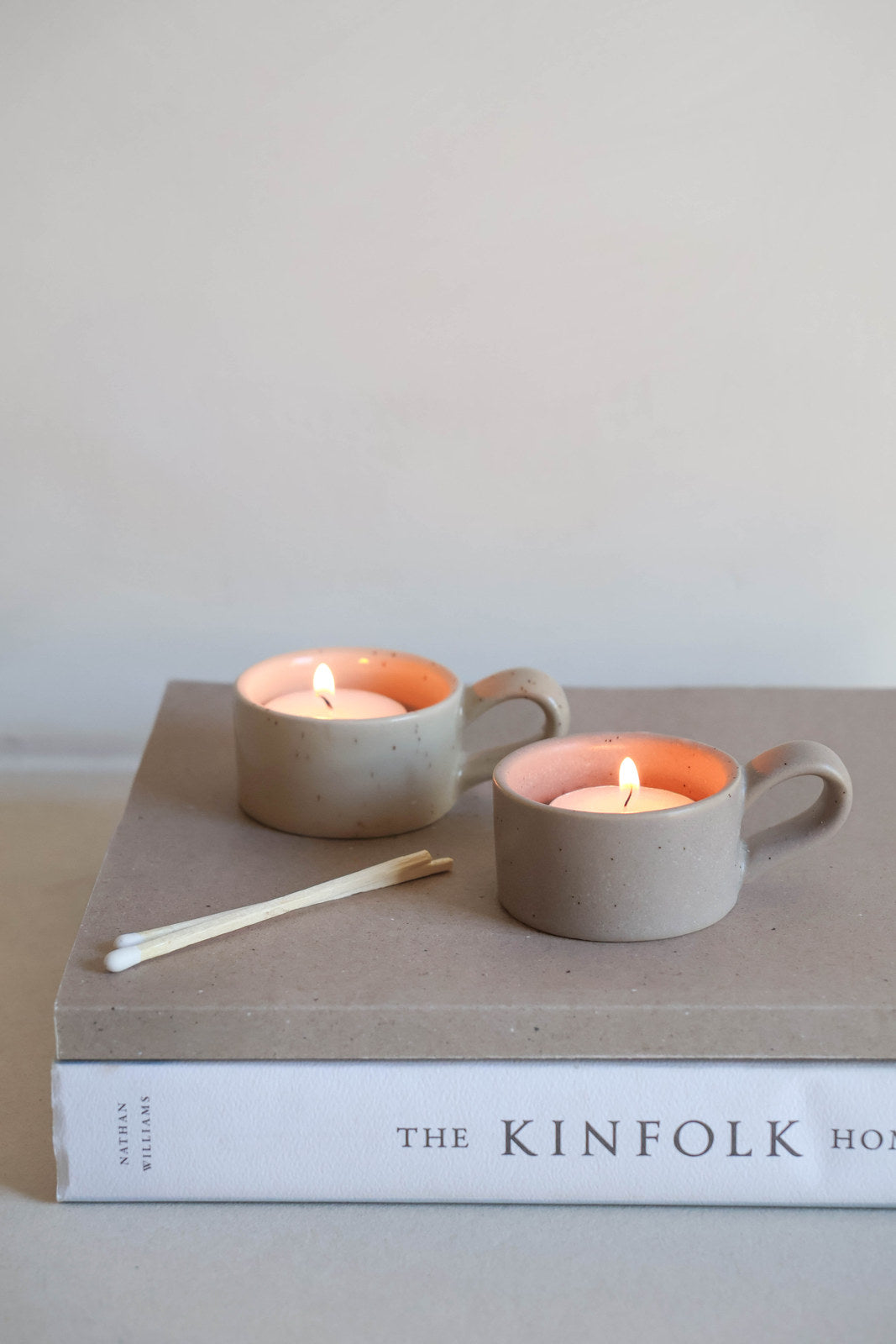 Leeff Tealight holder Tara taupe